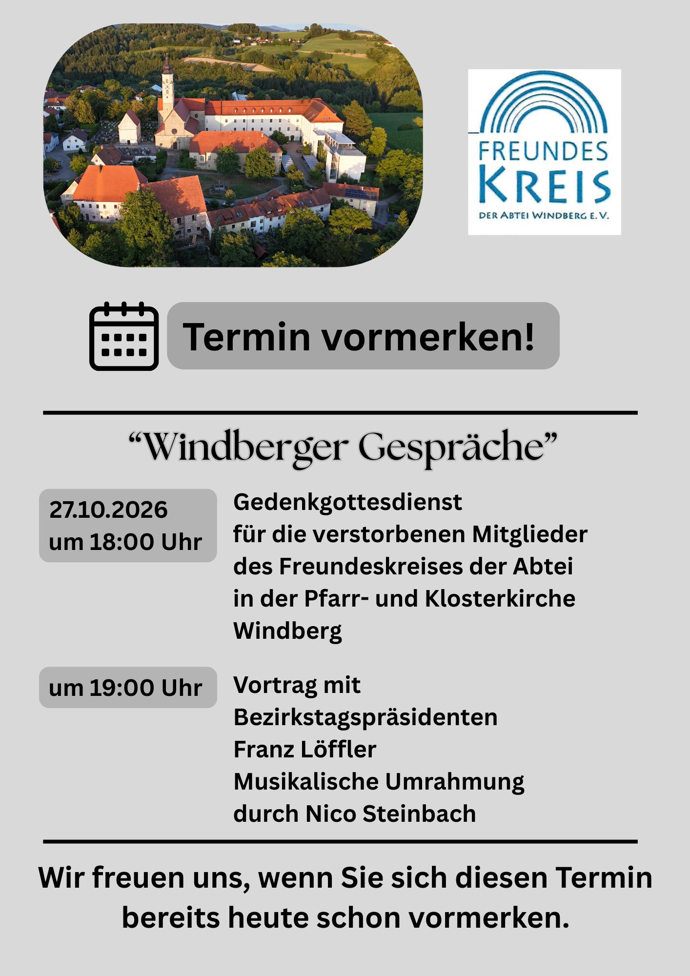 2026 Windberger Gespräche - "Demokratie und Sozialstaat - ein Zukunftsmodell?"