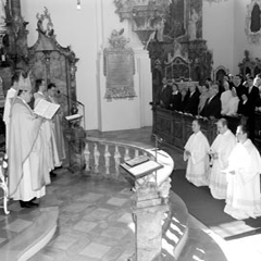 Feierliche Profess von Fr. Christian, Fr. Jonas und Fr. Johannes Baptist in Roggenburg